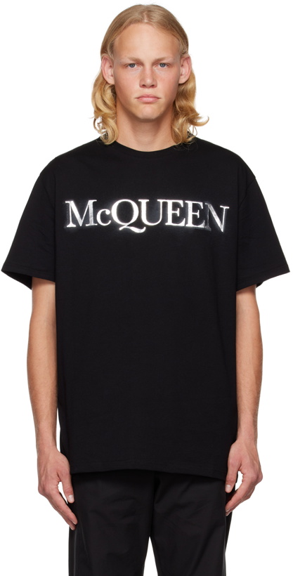 Photo: Alexander McQueen Black Printed T-Shirt