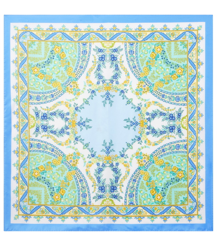 Photo: Etro Floral silk twill scarf