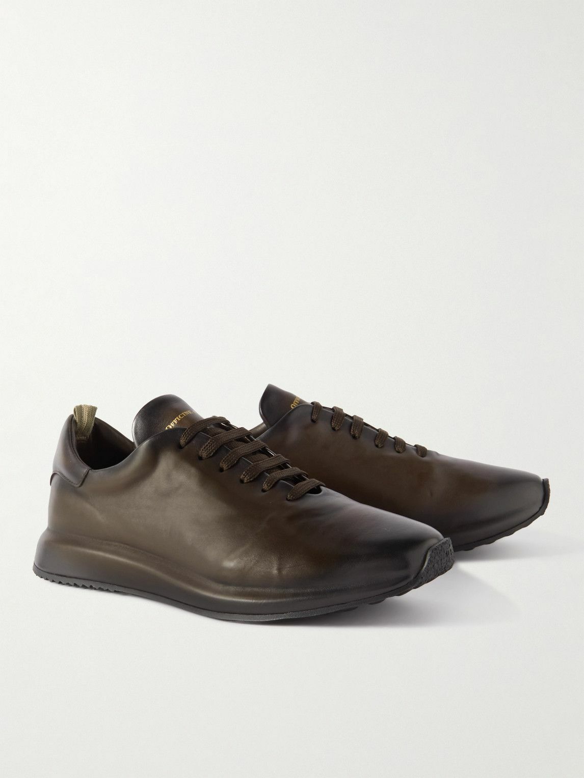 Officine Creative - Race 017 Leather Sneakers - Brown Officine Creative