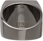 Fendi Gunmetal 'Forever Fendi' Ring