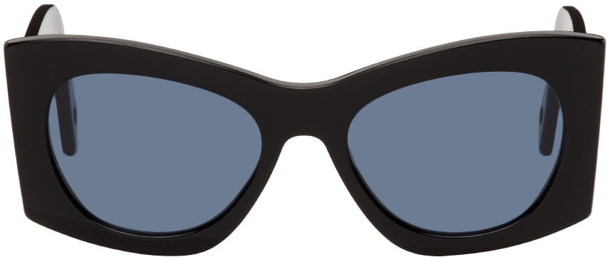 NEW LANVIN Sunglasses Fashion Black Square Black Lunettes Maxi Rectangle Lanvin Signature | Lanvin main image 4