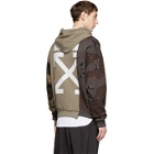 Off-White Multicolor Camo Reconstructed Hoodie