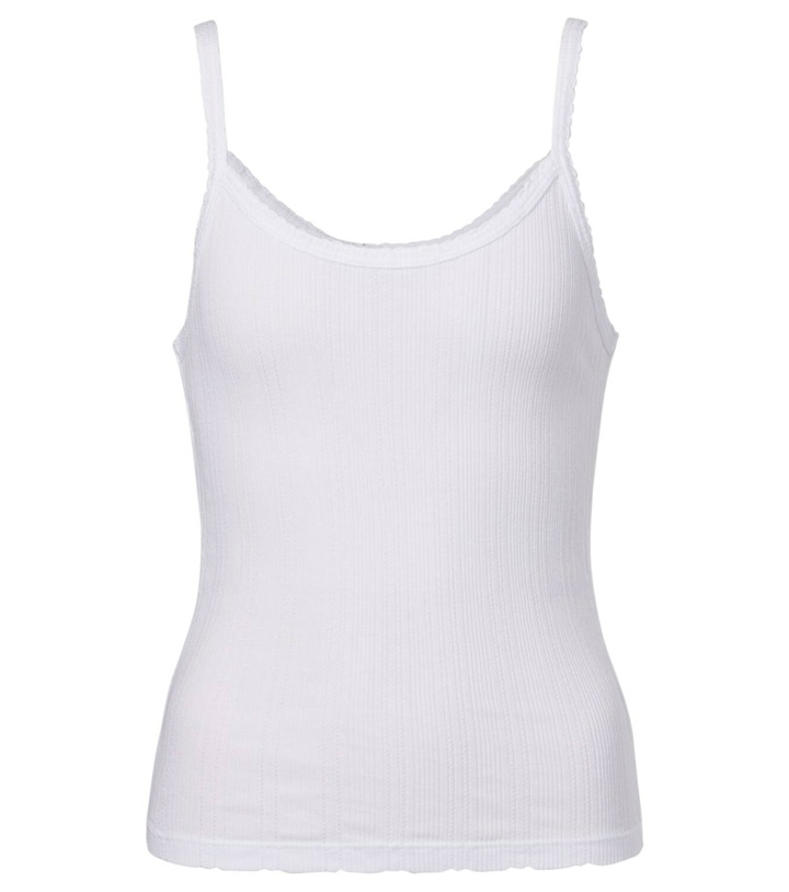 Photo: Velvet Iniku cotton-blend pointelle tank top