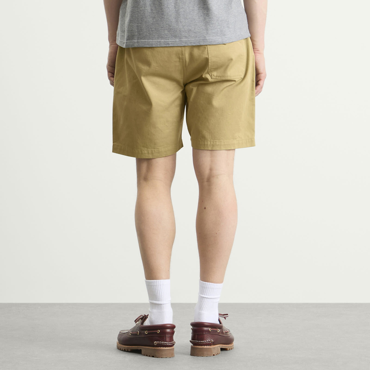 Universal Works Men's Twill Beach Shorts in Sand