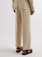 Barena - Delfo Straight-Leg Wool-Blend Flannel Trousers - Neutrals