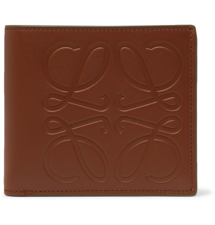 Photo: Loewe - Logo-Debossed Leather Billfold Wallet - Brown