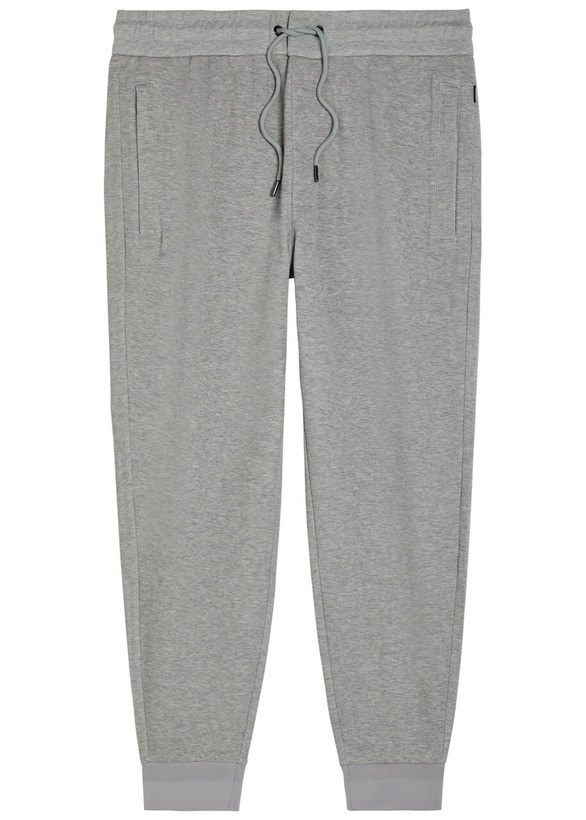 Photo: Boss Slim-leg Cotton-blend Sweatpants Light Grey