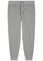 Boss Slim-leg Cotton-blend Sweatpants Light Grey