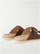 Brunello Cucinelli - Full-Grain Leather Sandals - Brown