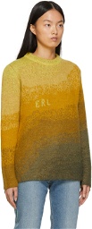ERL Yellow Mohair Bowy Crewneck