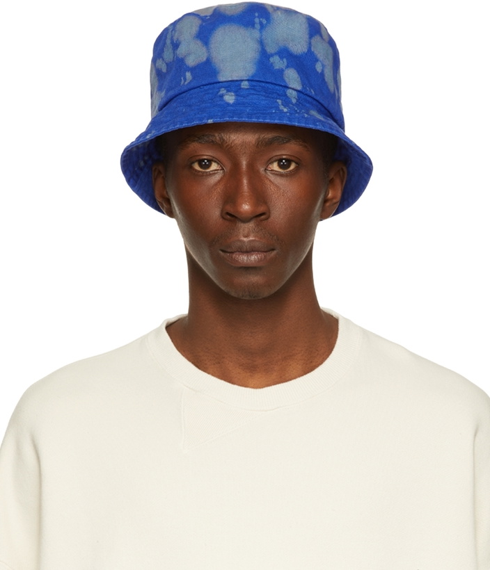 Photo: NOMA t.d. Blue Hand-Dyed Bucket Hat