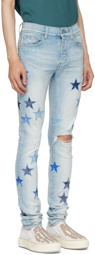 AMIRI Blue Bandana Star Denim Jeans