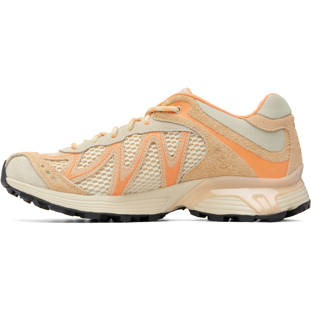 Salomon Beige & Orange XT-Whisper Embroidery Sneakers