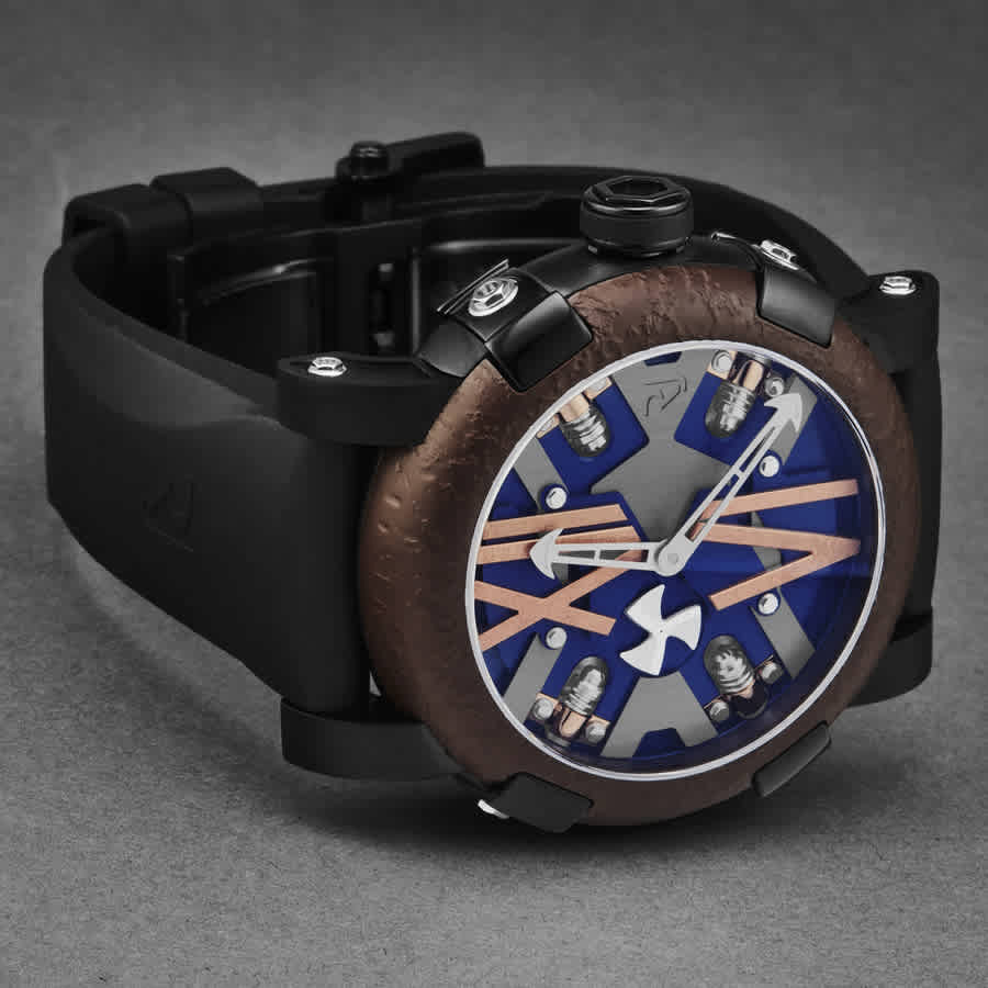Romain Jerome Steampunk Automatic Blue Dial Mens Watch RJ.ST.AU.503.20