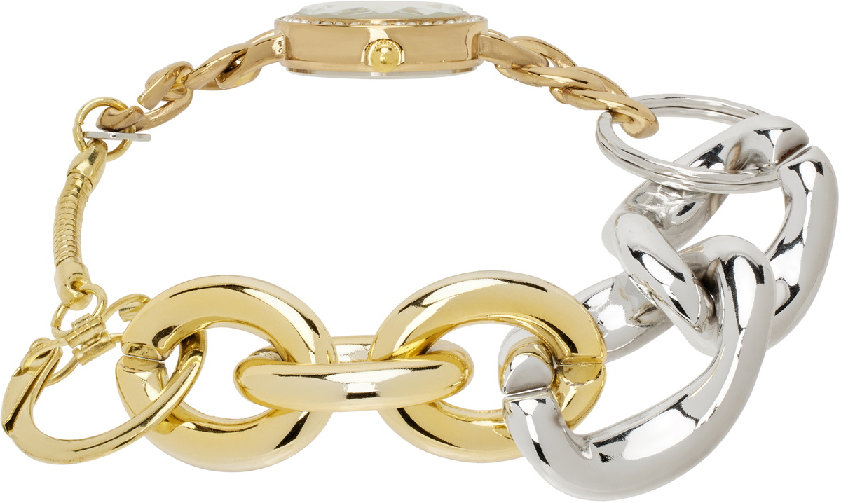 BLESS N°22 WATCH BANGLE SILVER Bless Silver & Gold Regular Bracelet Watch Bless