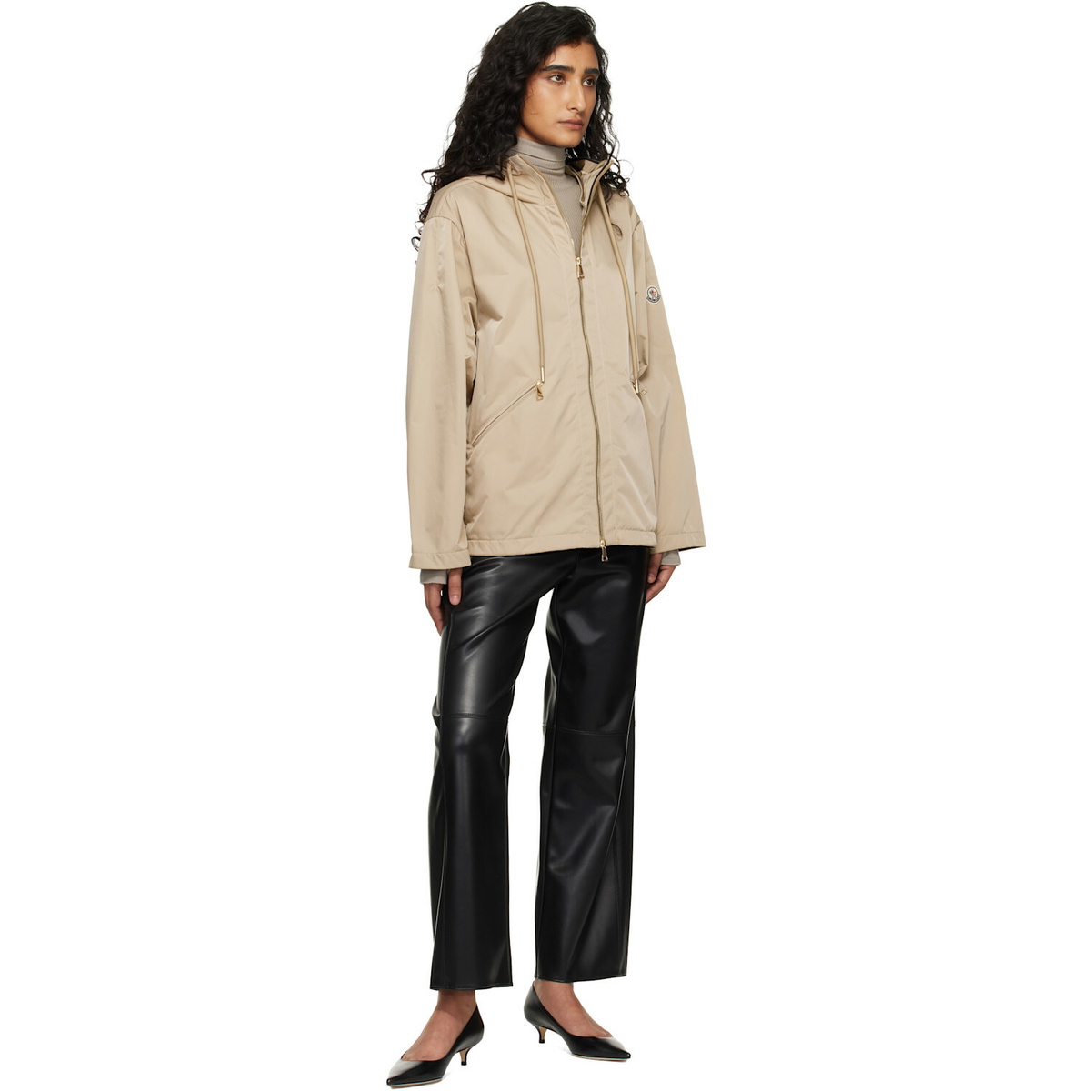 Moncler Beige Cassiopea Hooded Jacket