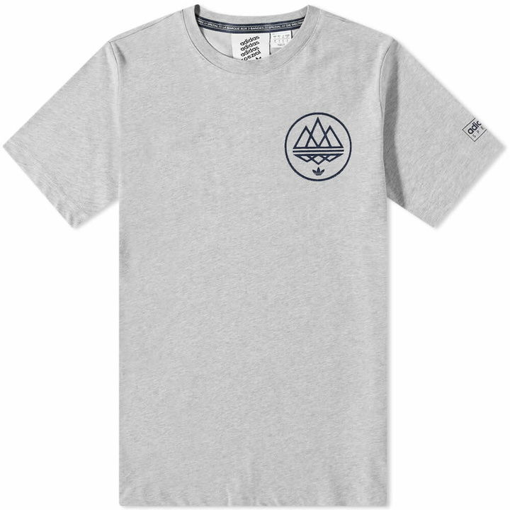 Photo: Adidas SPZL Mod Trefoil T-Shirt in Grey Heather