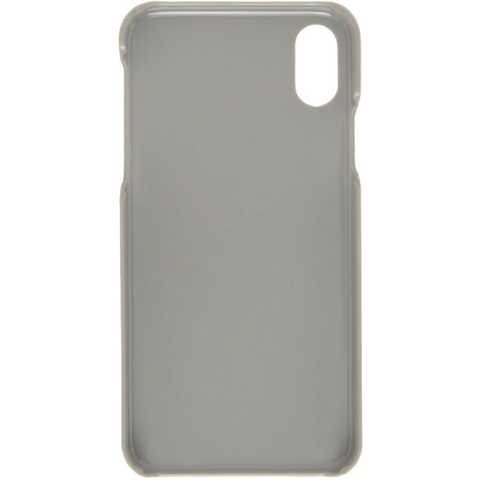 Maison Kitsune Grey Fox Head iPhone X Case