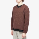 Lady White Co. Men's Quilted V-Neck in Rust