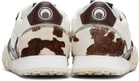 Marine Serre Brown & Off-White Metal Free Leather Ms Rise Sneakers