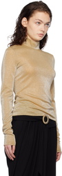 Lanvin Gold Long Sleeve T-shirt