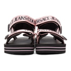 Versace Jeans Couture Pink Logo Strap Sandals