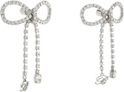 Blumarine Silver Bow Earrings