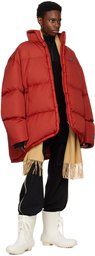 ADER error Red Dello Down Jacket