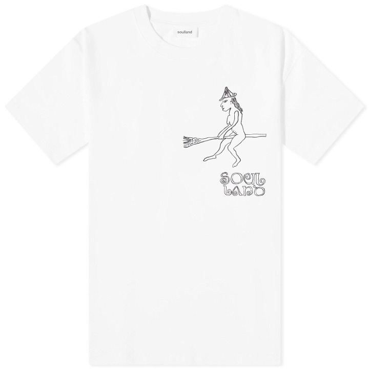 Photo: Soulland Men's Kai Lunar T-Shirt in White