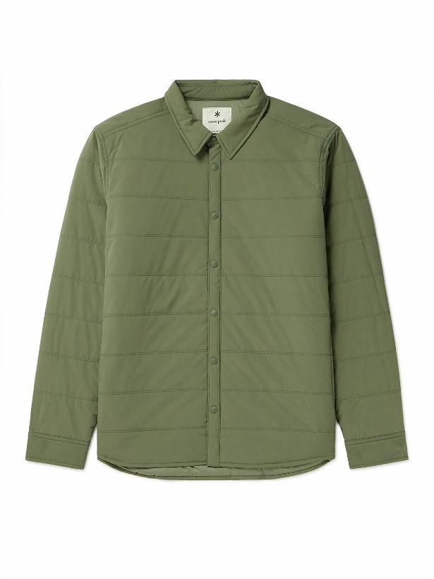 Photo: Snow Peak - Quilted Shell Shirt Jacket - Green