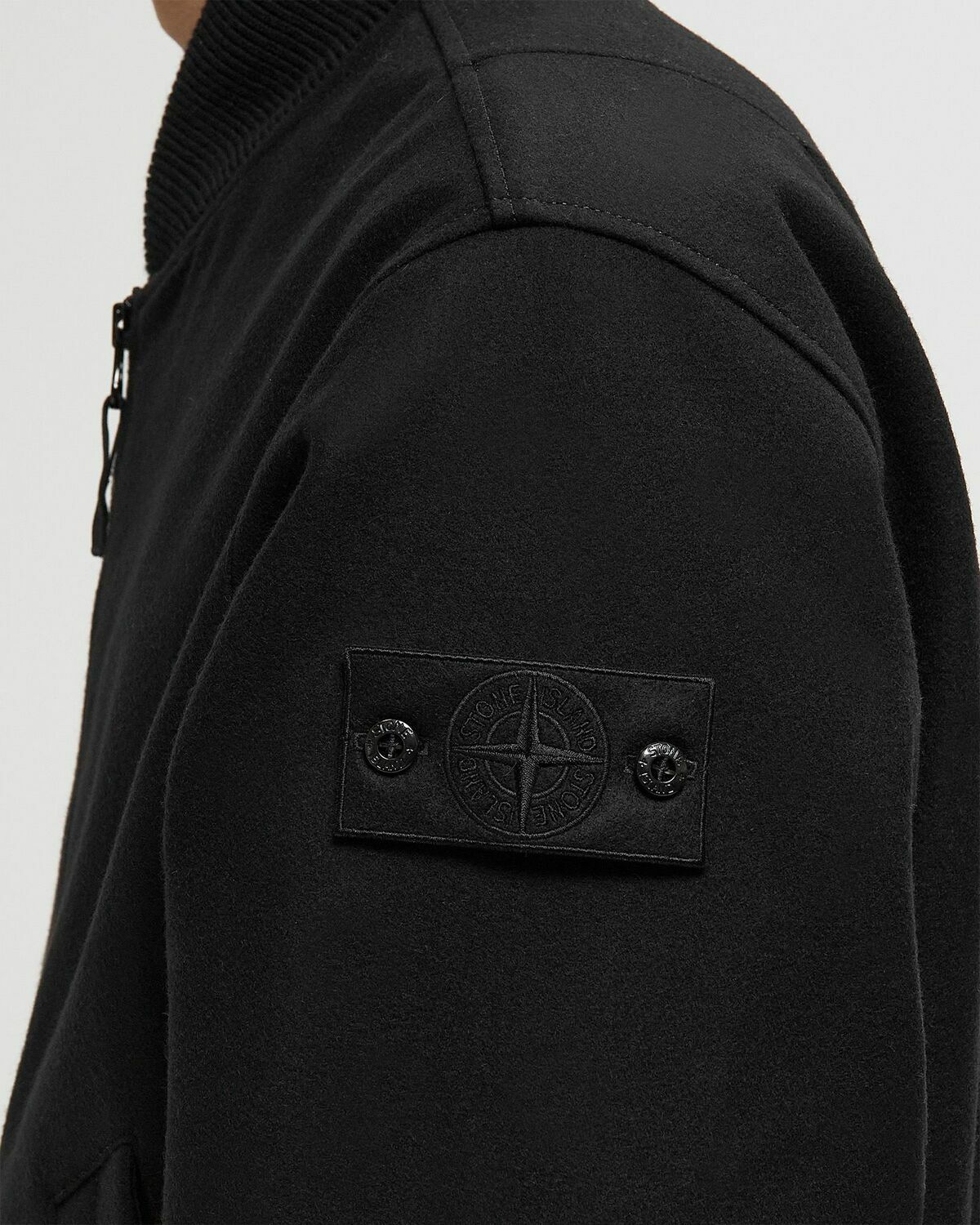 Stone Island GHOST BOMBER Black Mens Bomber Jacket