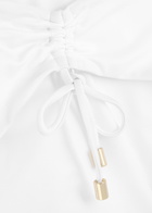 Max Mara Beachwear Sandra Ruched Bikini Briefs White