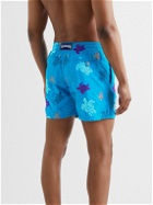 Vilebrequin - Mistral Straight-Length Mid-Length Embroidered Swim Shorts - Blue