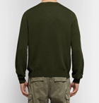 Berluti - Cotton and Mulberry Silk-Blend Sweater - Men - Army green