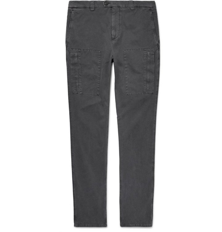 Photo: Brunello Cucinelli - Stretch-Cotton Cargo Trousers - Men - Gray