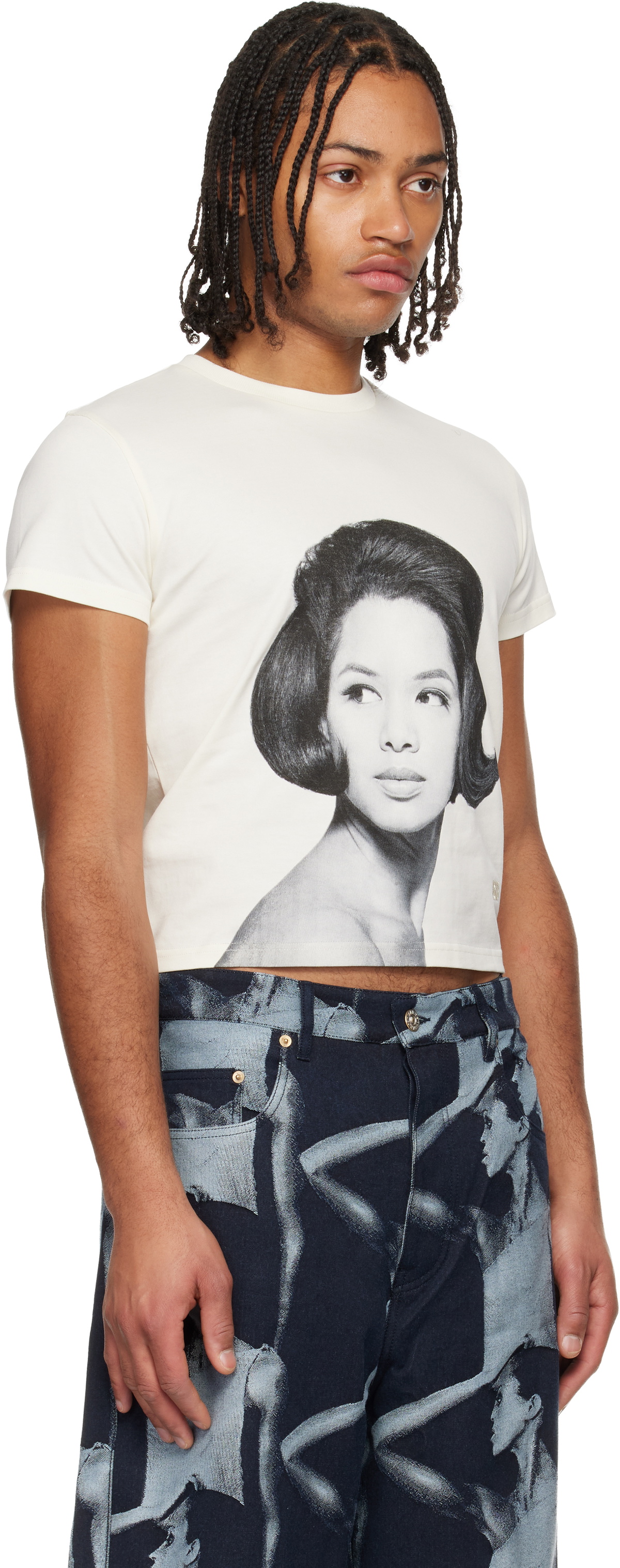 Wales Bonner Off-White Theaster Gates Edition Selah Cropped T