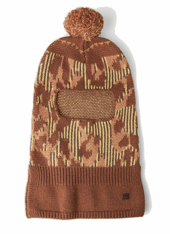 Photo: Pompom Balaclava in Brown