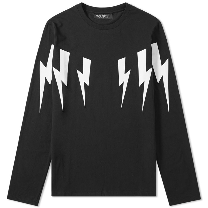 Photo: Neil Barrett Long Sleeve Fair Isle Lightning Bolt Tee