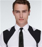 Alexander McQueen Embroidered silk tie
