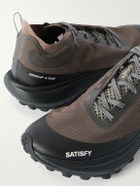 Satisfy - TheROCKER™ Rubber-Trimmed Rippy™ 66 Trail Running Sneakers - Brown