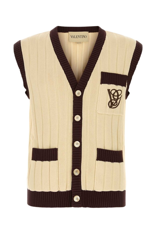 Photo: Valentino Garavani Cream Cotton Vest