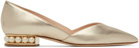 Nicholas Kirkwood Gold Casati D’Orsay Ballerina Flats