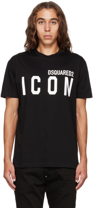 Photo: Dsquared2 Black Icon Cool T-Shirt