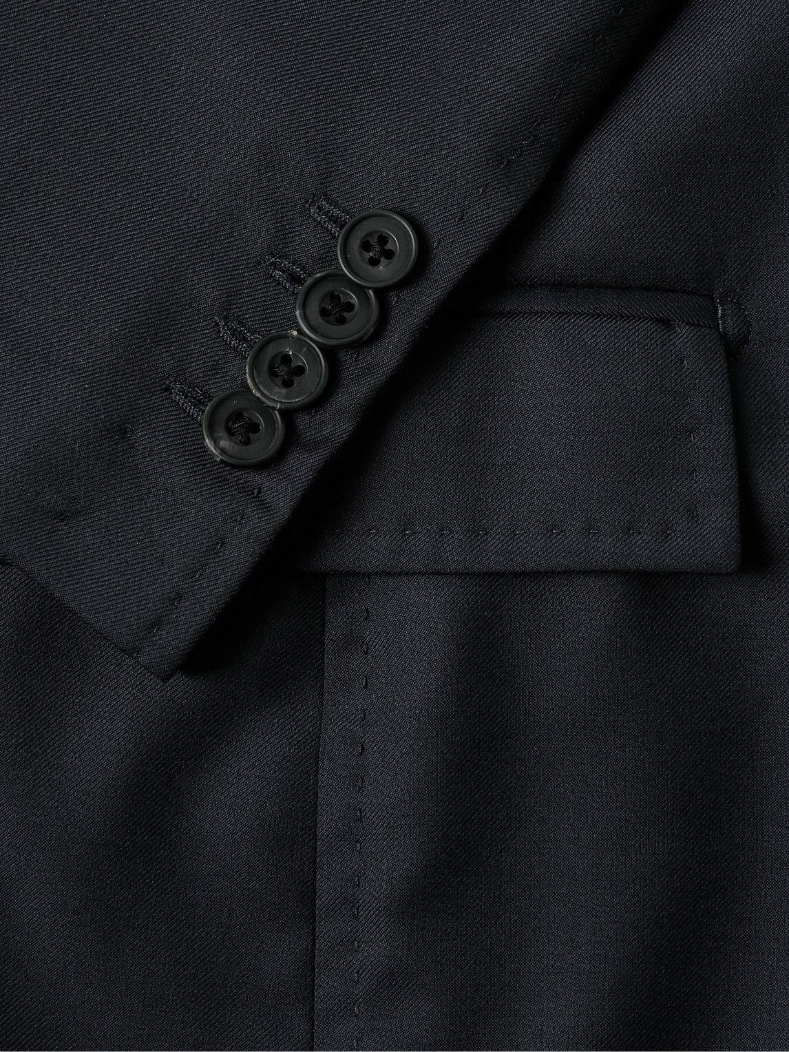 Rubinacci - Unstructured Wool-Twill Suit Jacket - Blue