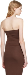 Gil Rodriguez Brown Convertible Tube Top
