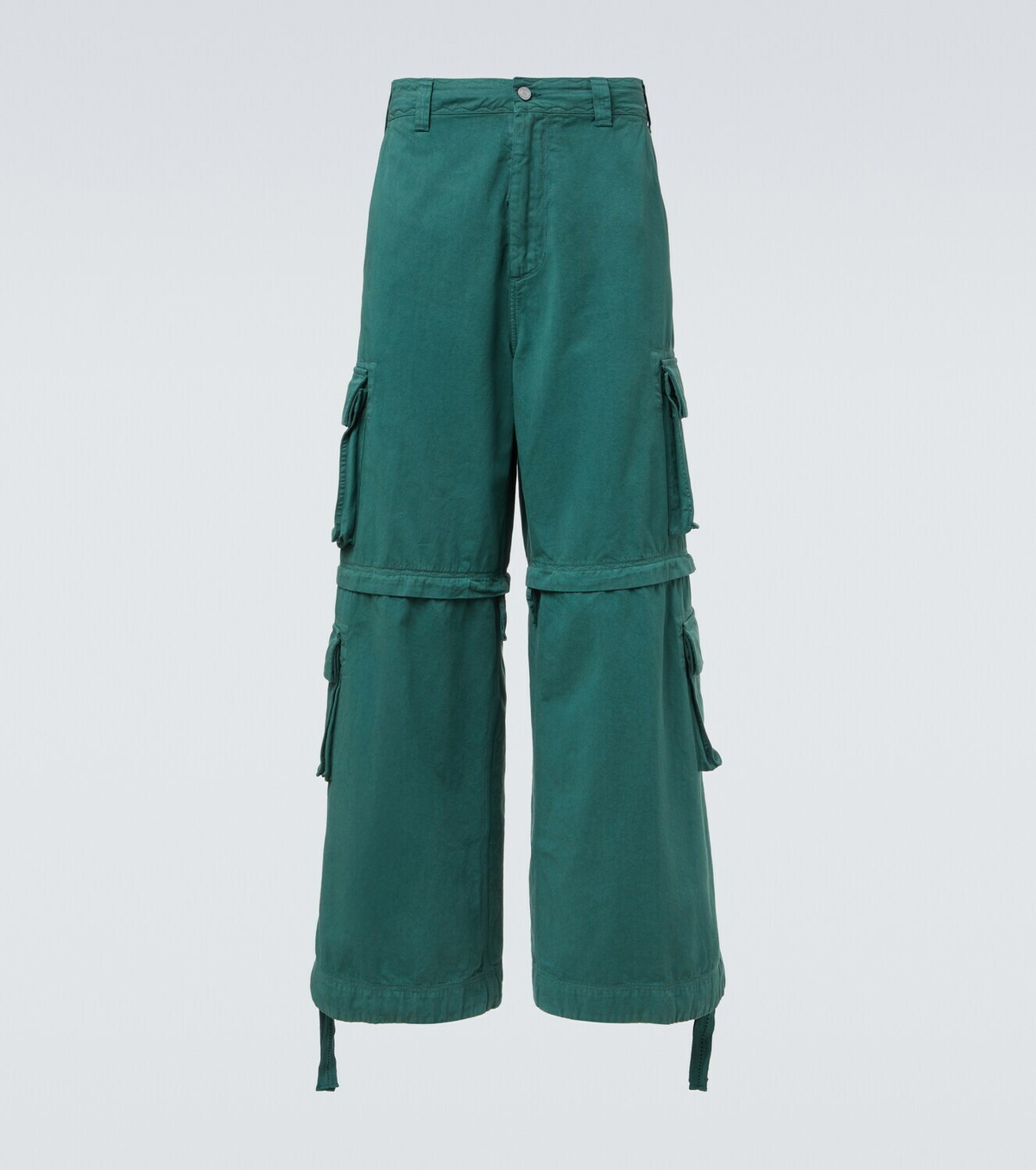 ERL High-rise cotton cargo pants