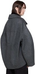 LE17SEPTEMBRE Gray Oversized Jacket