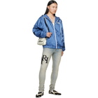 AMIRI Blue MA Quad Windbreaker Jacket