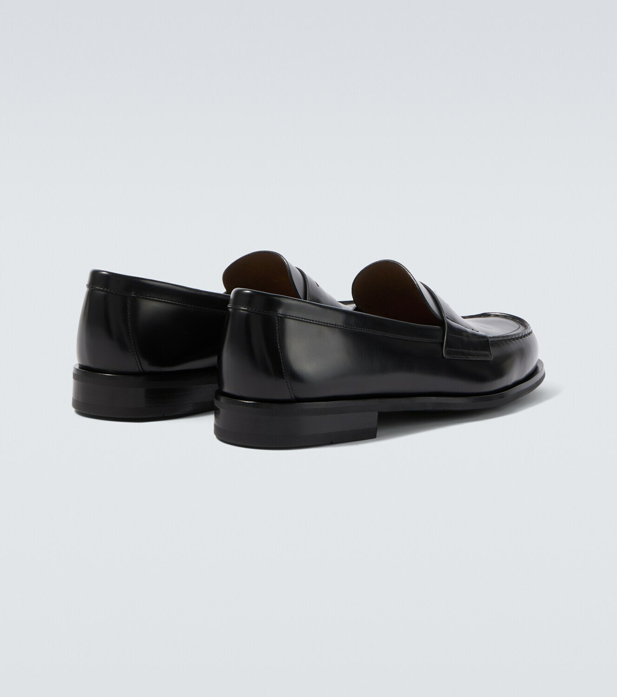 Prada Leather penny loafers