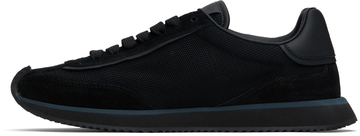 Dolce&Gabbana Black Mixed-Material 'DG' Cushion Sneakers